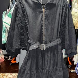 Free People Black Mini Dress